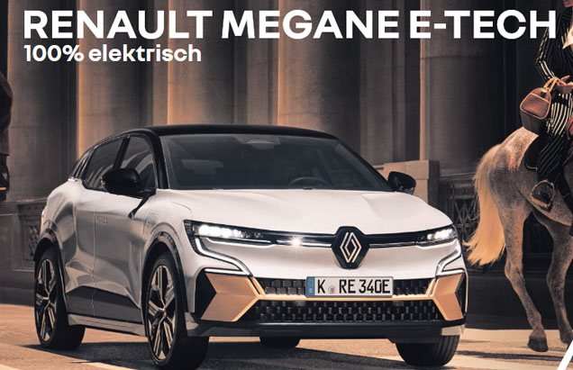 RENAULT MEGANE E-TECH 100% elektrisch ab 199 € mtl. leasen